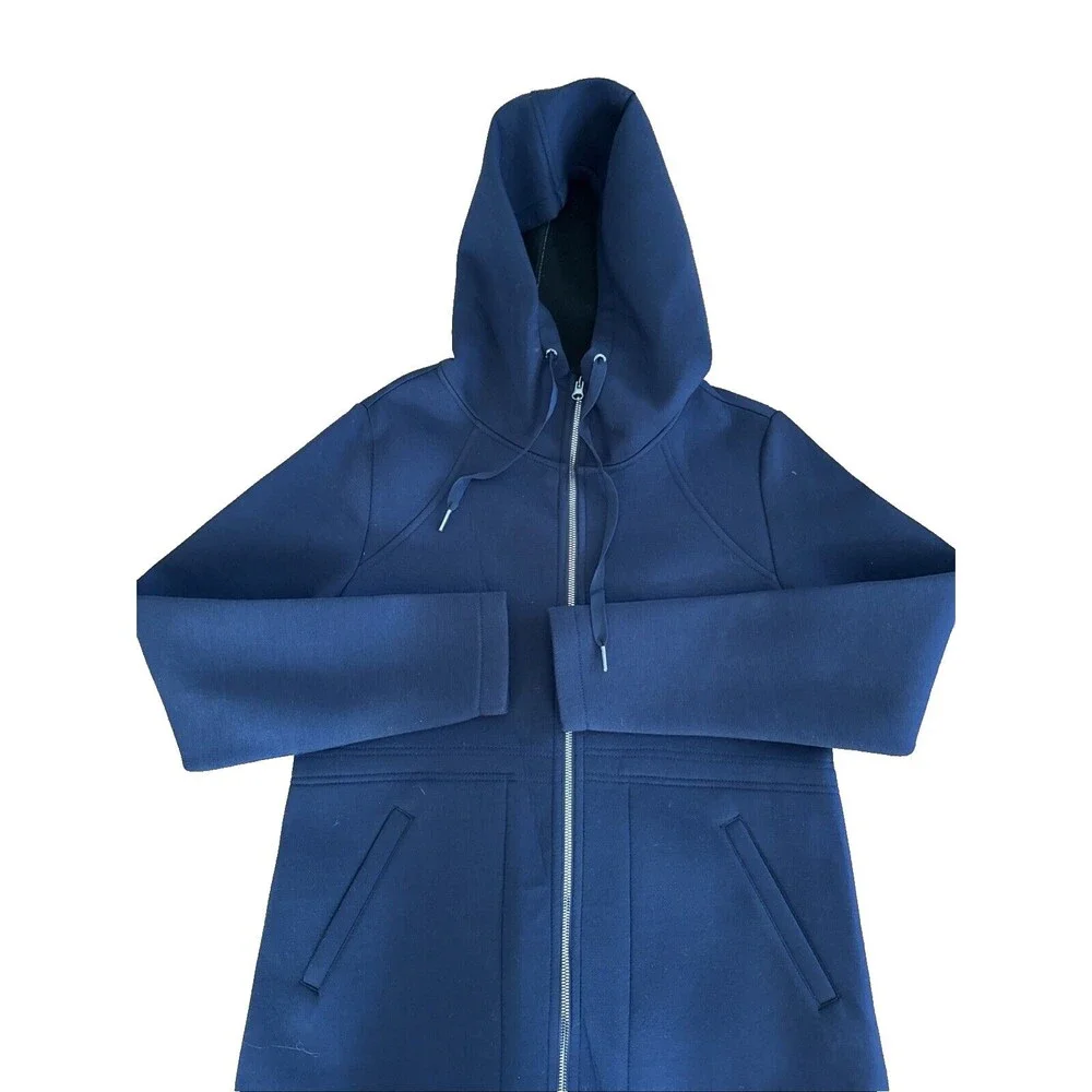 Betsey Johnson Performance Coat Medium Navy zip up Hoodie Sport Full zip